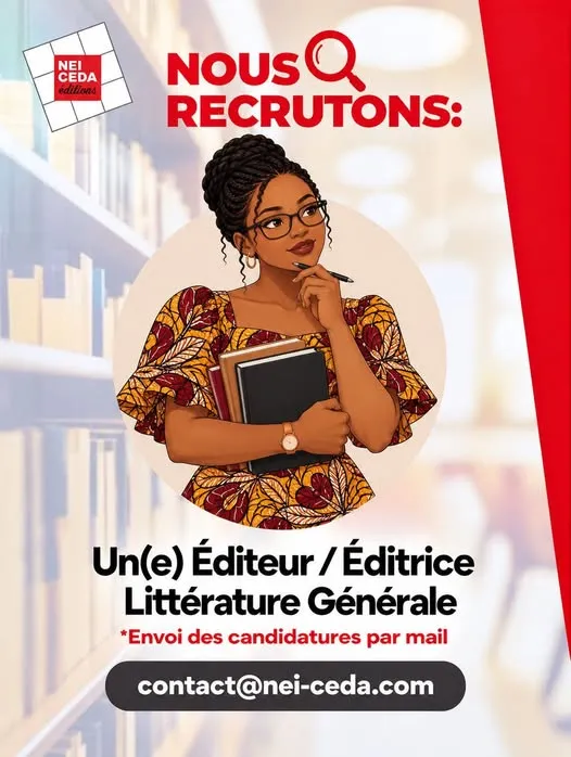 RECRUTEMENT ÉDITEUR / ÉDITRICE DE LITTÉRATURE GÉNÉRALE