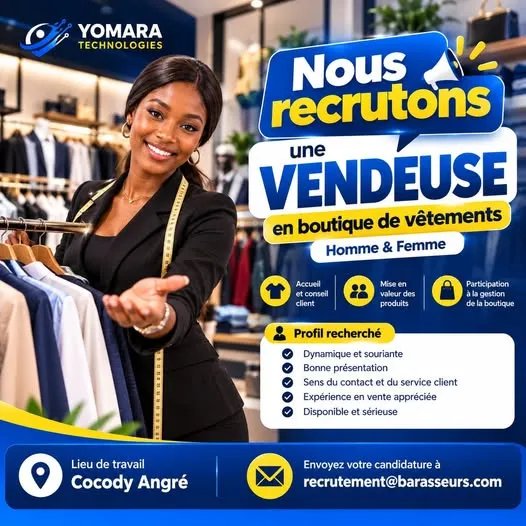 RECRUTEMENT VENDEUSE EXPERIMENTE (F)