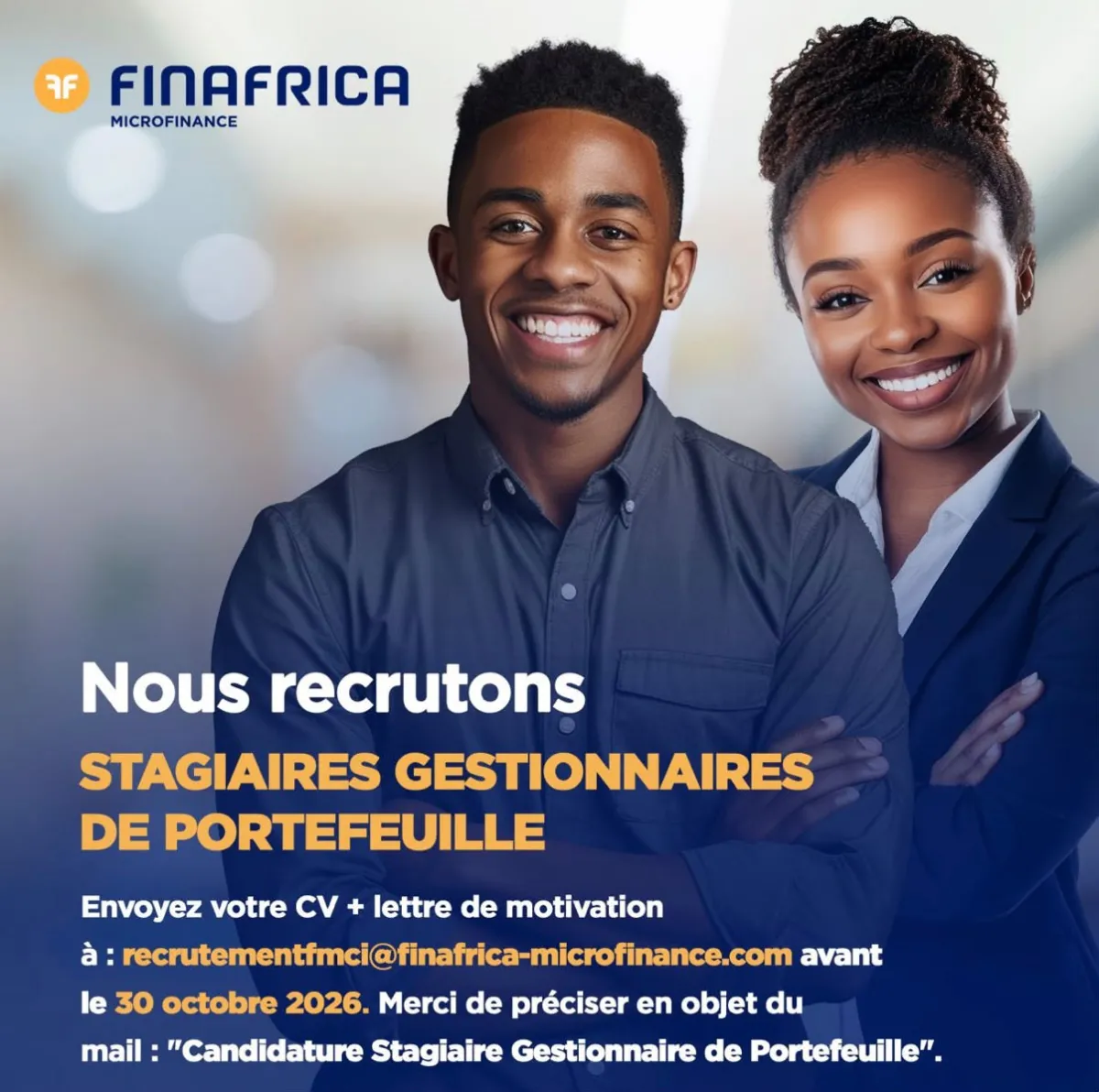 RECRUTEMENT STAGIAIRE PORTEFEUILLE CLIENTS