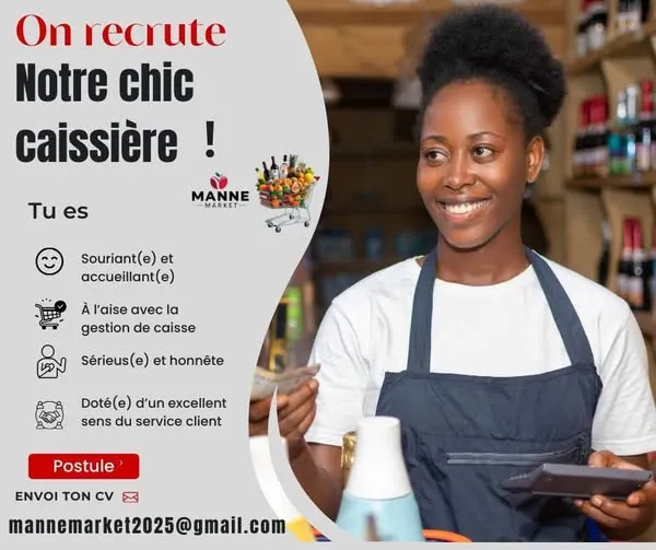 Offre emploi OFFRE D’EMPLOI – CAISSIER(ÈRE) / RAYONNISTE à COTE D'IVOIRE