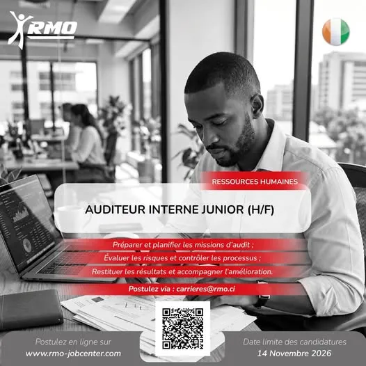 RECRUTEMENT AUDITEUR INTERNE JUNIOR (H/F) -  - COTE D'IVOIRE