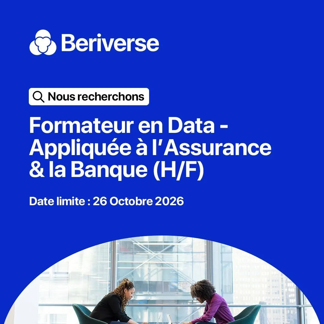 Offre RECRUTEMENT FORMATEUR DATA APPLIQUE H/F à COTE D'IVOIRE
