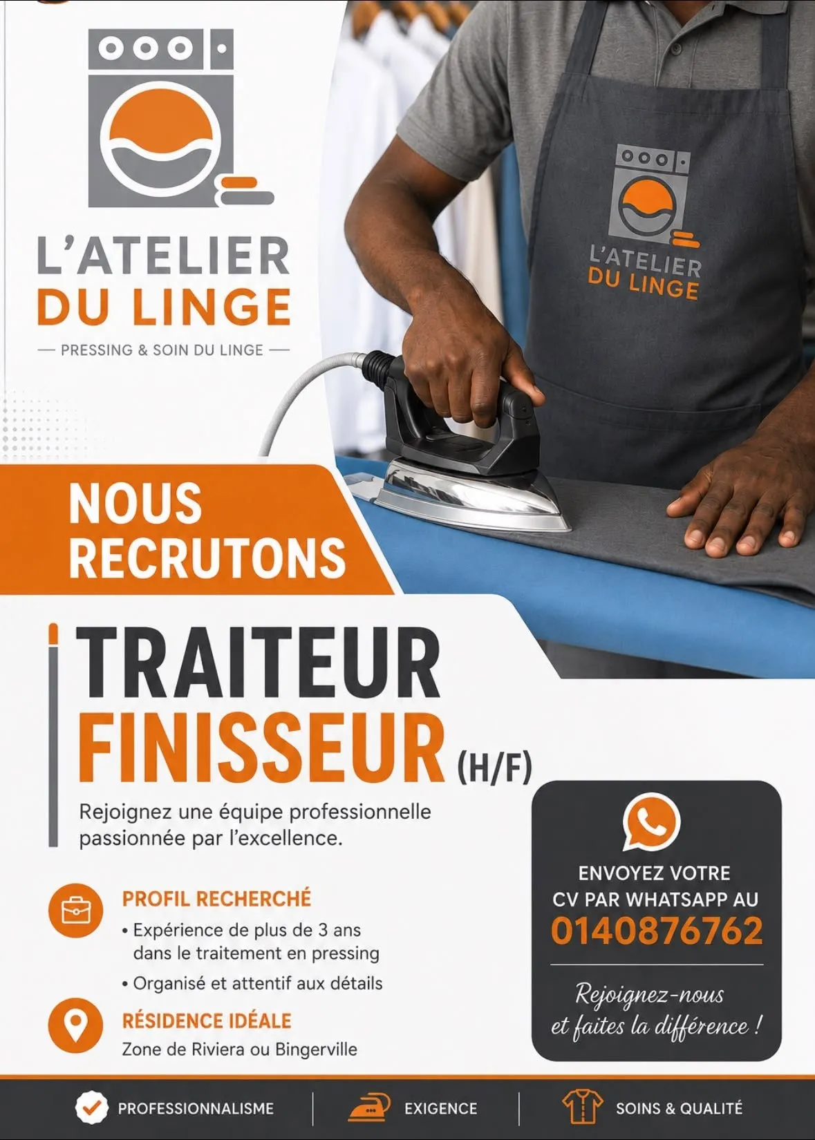 Offre RECRUTEMENT TRAITEUR FOURNISSEUR EXPERIMENTE (H/F) à ABIDJAN