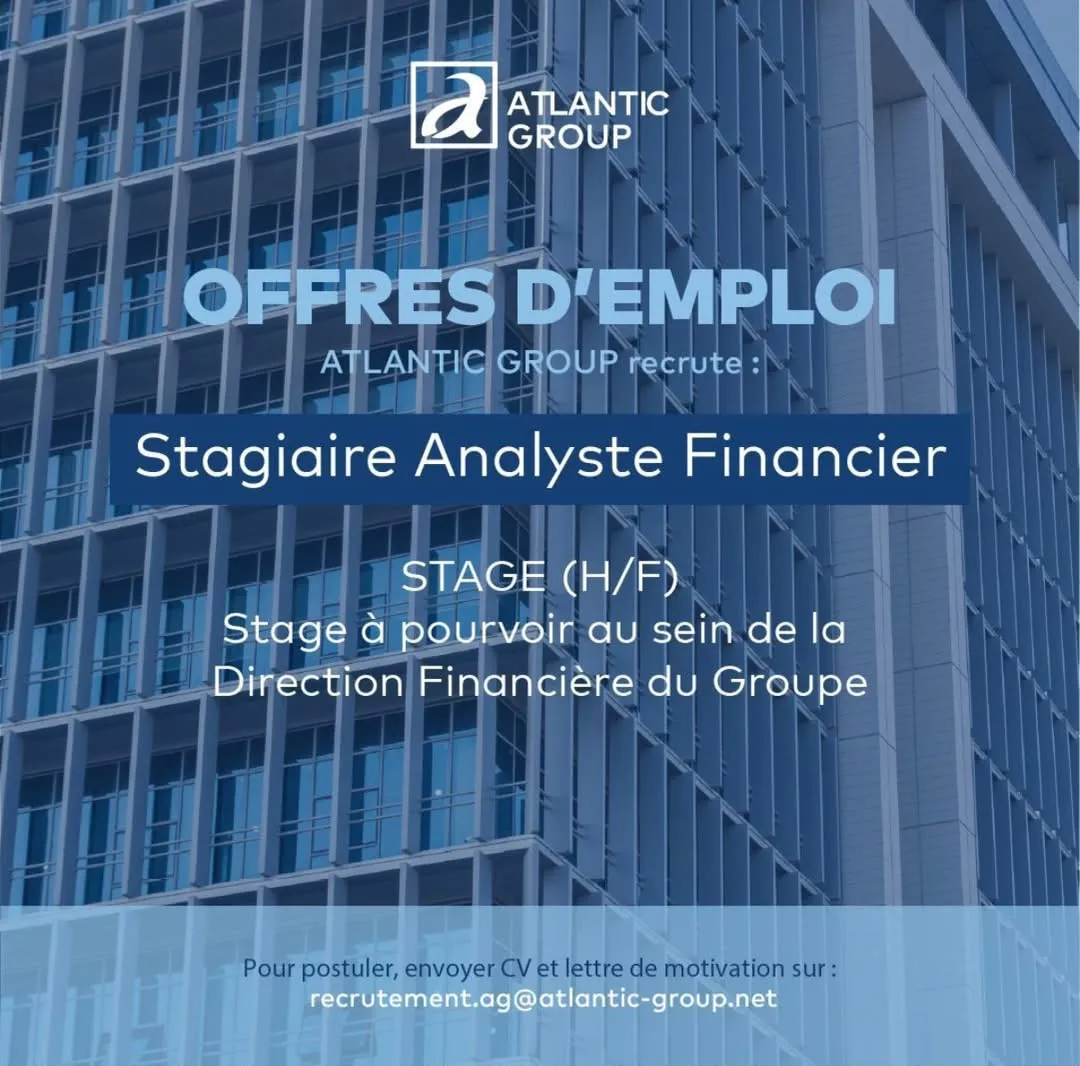 Offre RECRUTEMENT ANALYSTE FINANCIER STAGIAIRE à COTE D'IVOIRE