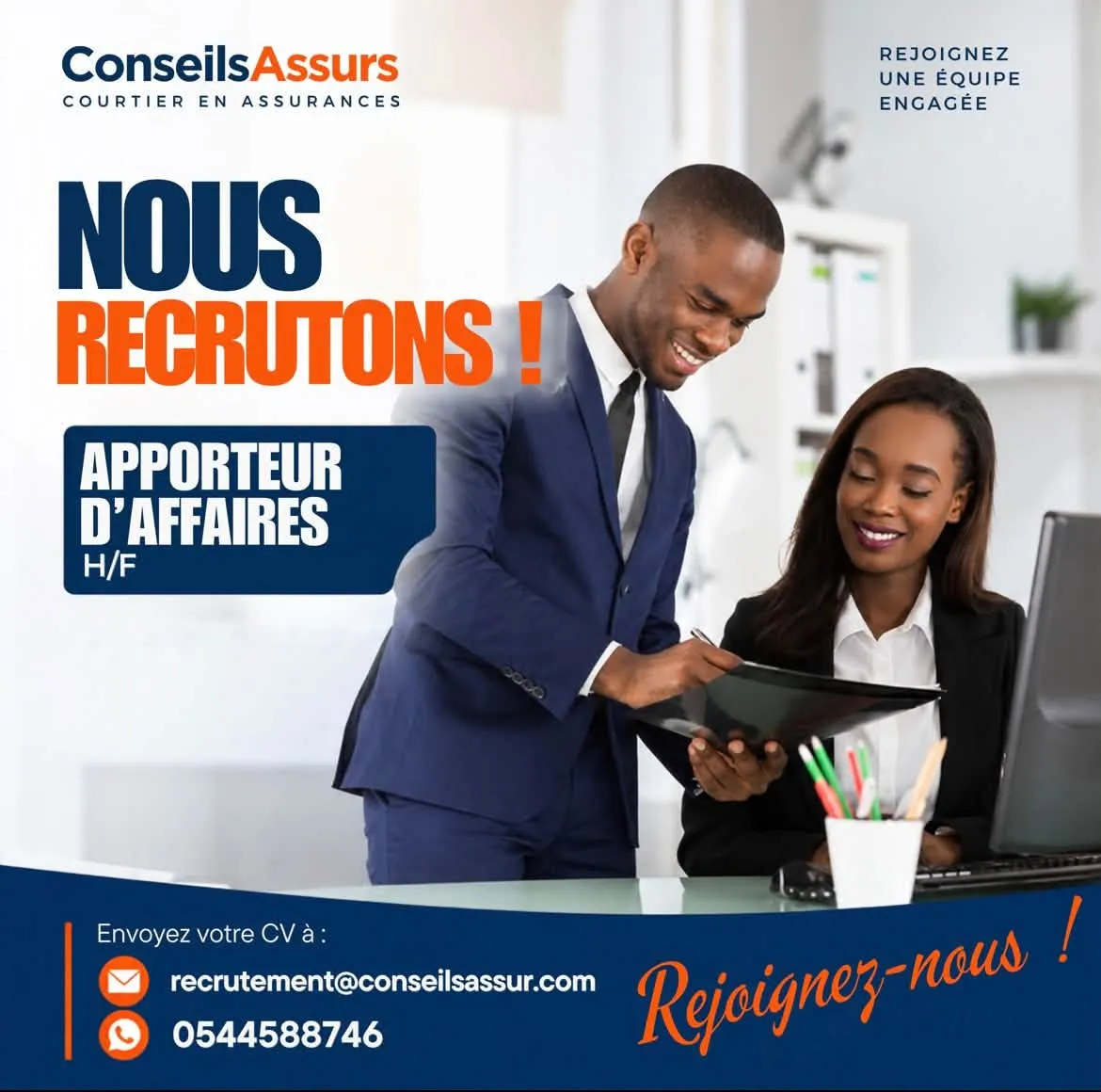 Offre RECRUTEMENT APPORTEUR D'AFFAIRES FREELANCE à COTE D'IVOIRE