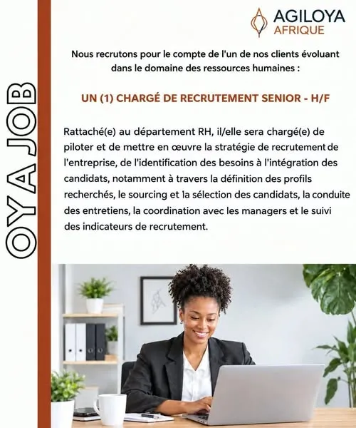 Offre RECRUTEMENT CHARGÉ(E) DE RECRUTEMENT SENIOR. à ABIDJAN
