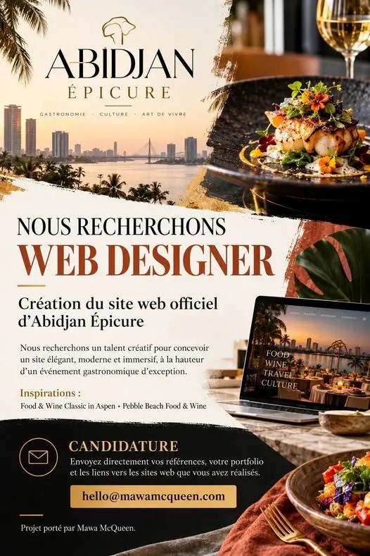 Offre RECRUTEMENTUN WEB DESIGNER (H/F) à COTE D'IVOIRE