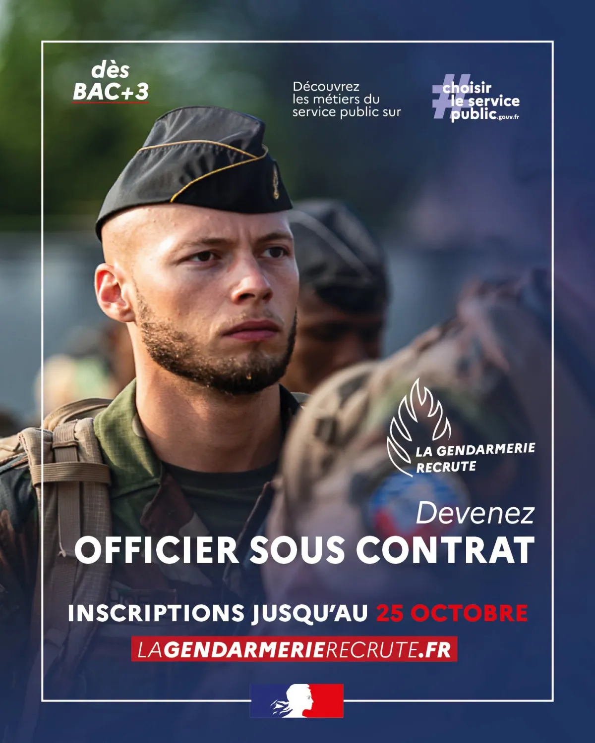 Offre OFFICIER SOUS CONTRAT EN GENDARMERIE à FRANCE