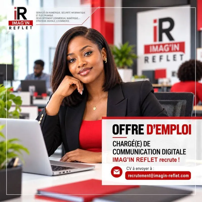 Offre RECRUTEMENT CHARGÉ (E) DE COMMUNICATION DIGITALE à COTE D'IVOIRE