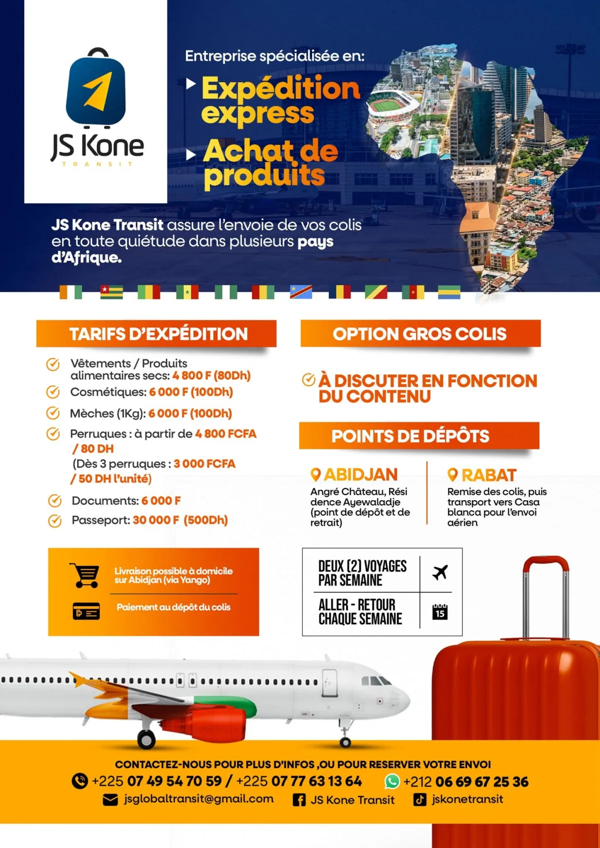 Offre OFFRE D’EMPLOI ASSISTANTE LOGISTIQUE à ABIDJAN