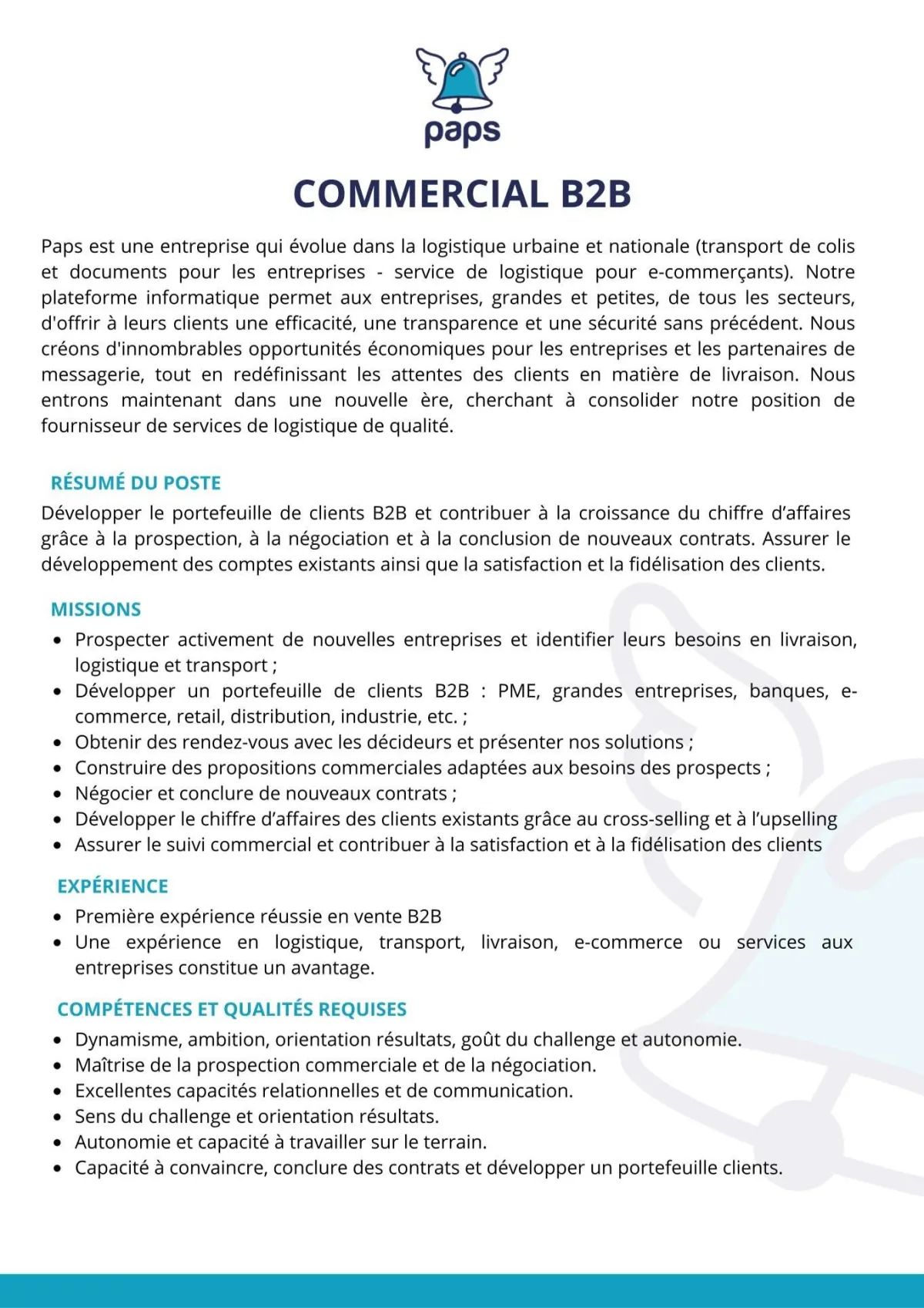 Offre emploi RECRUTEMENT DES COMMERCIAUX B2B à YAMOUSSOUKRO