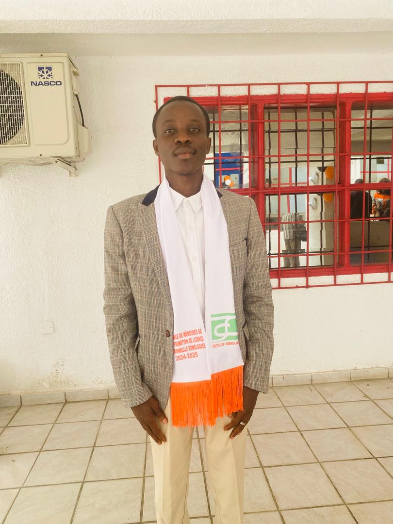 Profil candidat Brou Kouadio valentin - Stage